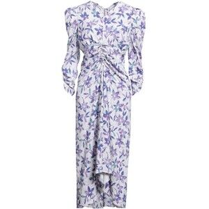 Isabel Marant Maxi Silk Floral Print Dress 36